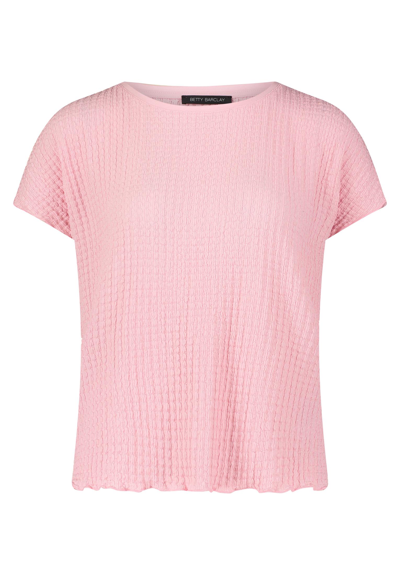 Strukturshirt 46 Lässig - Pink Nectar