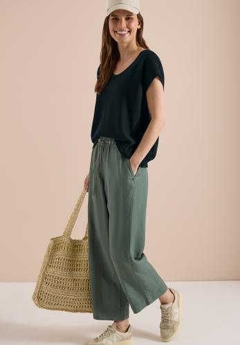Pullover mit gerundetem V-Ausschnitt S - Palm Breeze Green