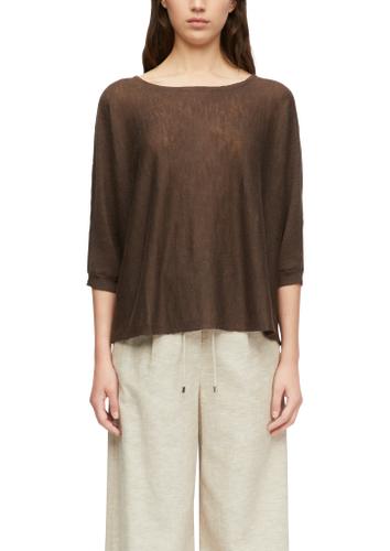 Strickpullover S - Braun