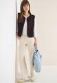 Weste aus Teddy-Material mit Rundhals XL - Macchiato Brown