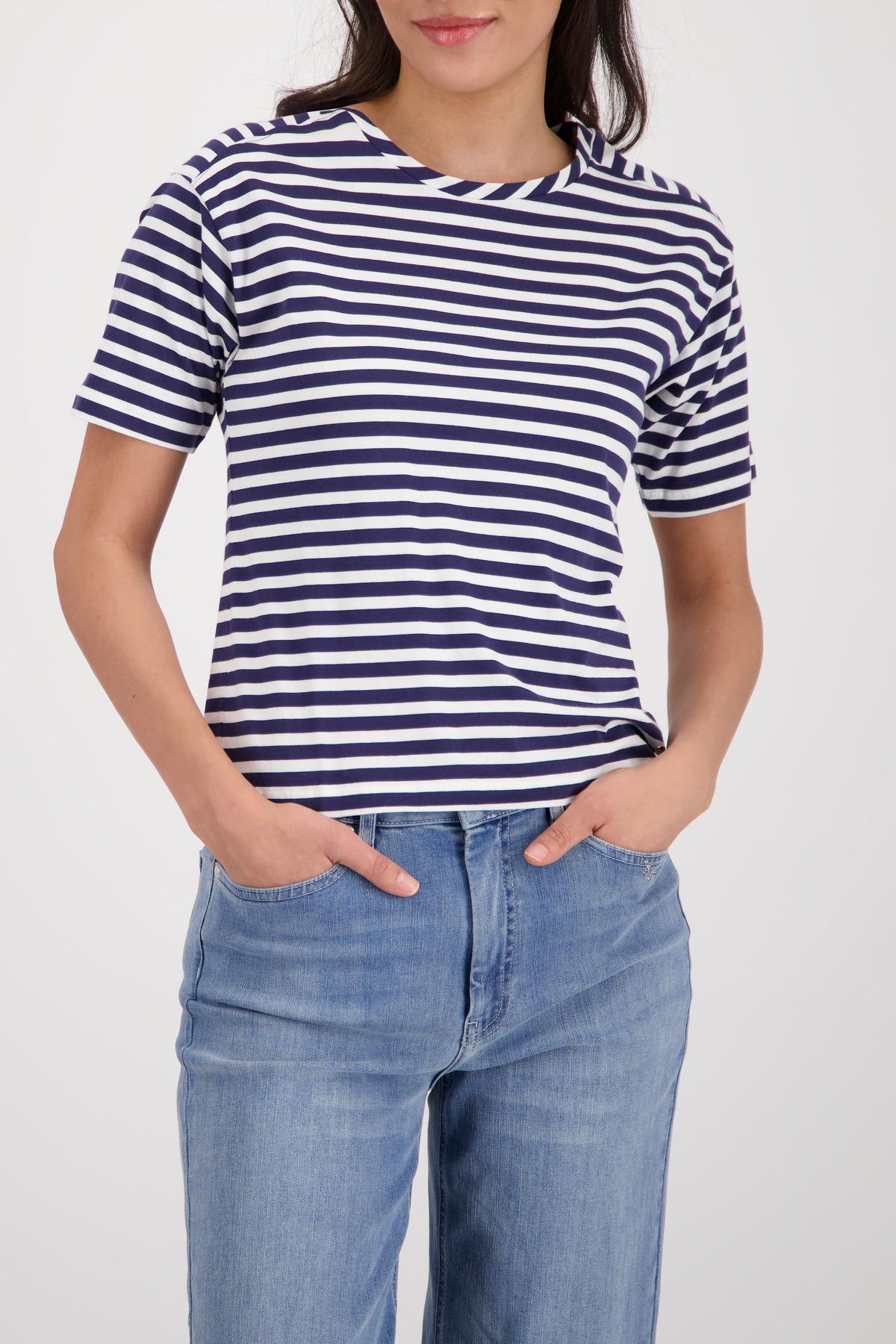 T-Shirt mit Streifen 40 - Marine Ringel