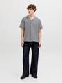 JORMONTAUK CROCHET SHIRT SS SA26 LN L Locker geschnitten - Sky Captain