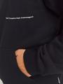 JORPORTO PATTERN SWEAT HOOD M Locker geschnitten - Black