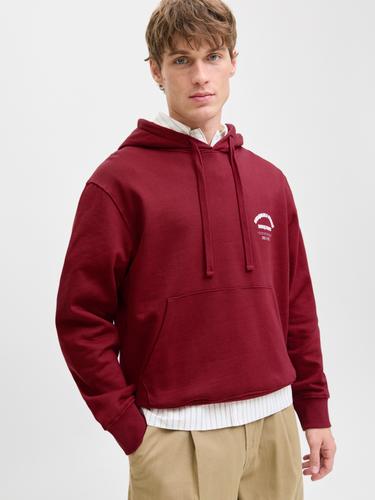 JORMEADOWS SWEAT HOOD XL Locker geschnitten - Tibetan Red