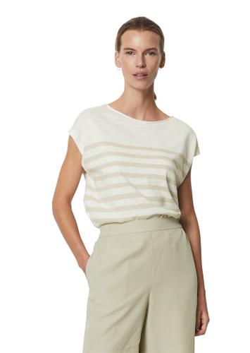 Ärmelloser Feinstrick-Pullover loose XL - Multi/ Linen Beige