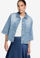 Blazer-Jacke im Jeans-Look