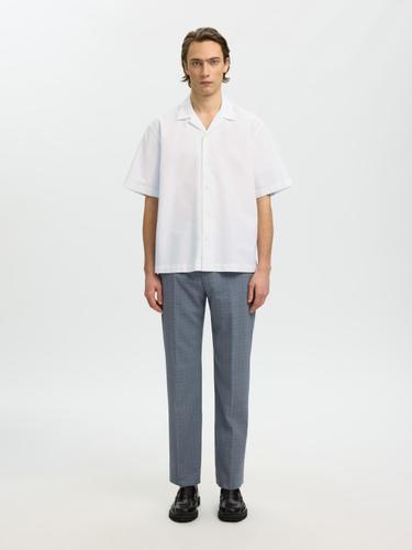SLHRLXOXFORD SS SHIRT RESORT XL Locker geschnitten - White