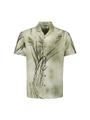 Shirt Short Sleeve Revers Collar Allover Printed L Regular Fit - Mint