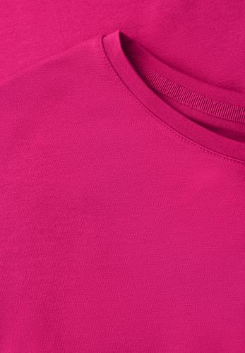 Basic T-Shirt mit Dropped Shoulders 40 - Magenta Dream