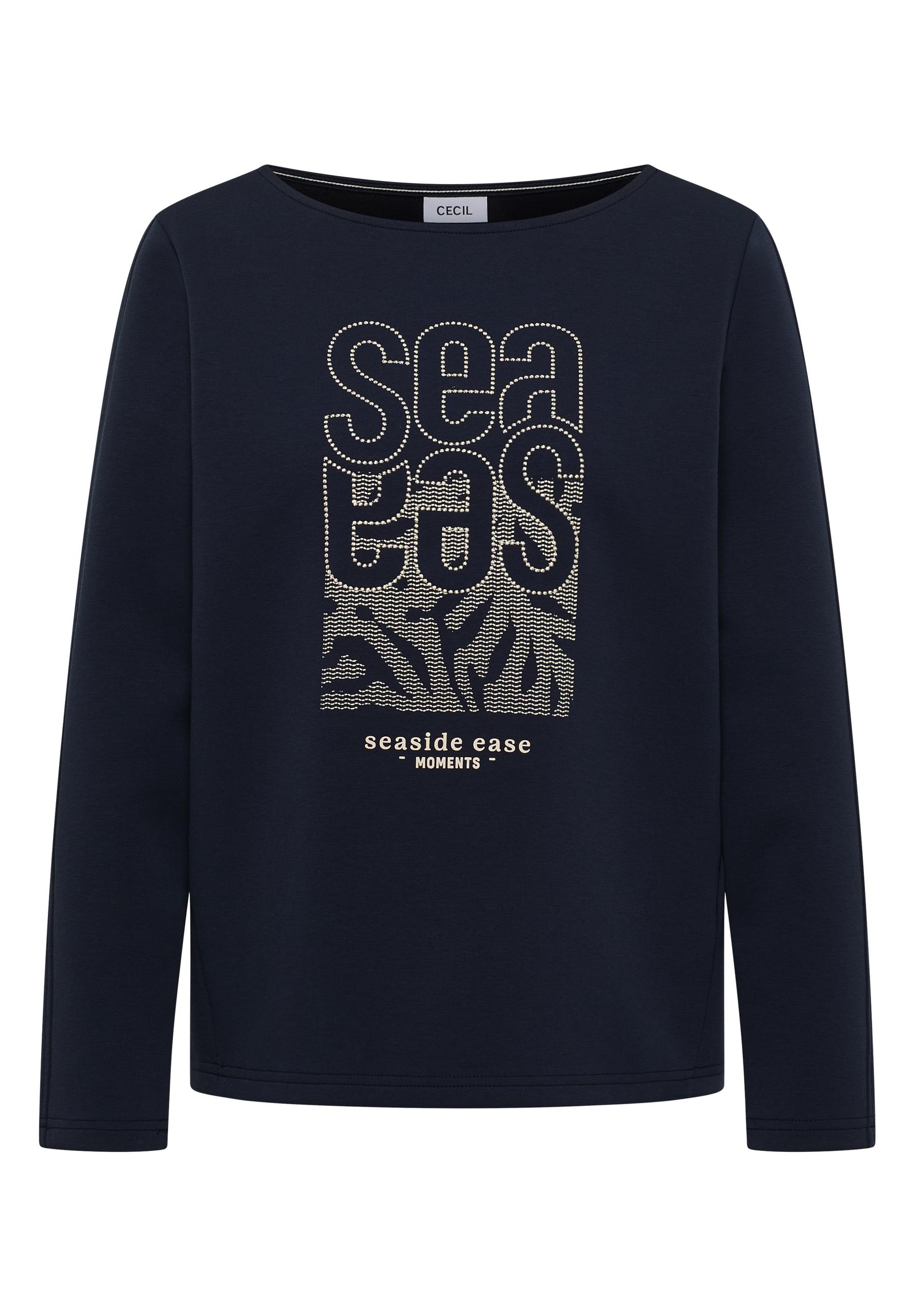 Shirt mit Stickerei S - Universal Blue