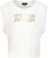 T-Shirt mit Schmuckschrift 38 - Cream