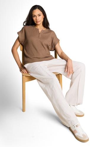 Crinkle T-Shirt XXXL Regular Fit - Taupe Grey