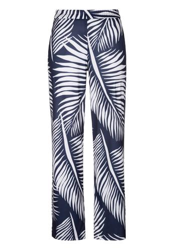 Hosen COOL SUMMER mit Gummibund 46 - Ecru/ink