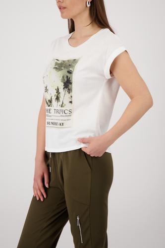 T-Shirt mit Print 44 - Cream