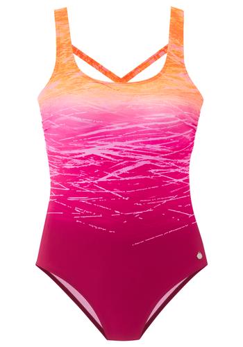 LASCANA Badeanzug 38C - Orange-berry