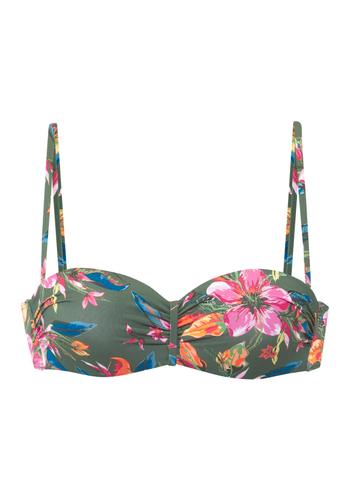 LASCANA Bügel-Bandeau-Top 42C - Olive Print