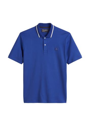 Poloshirt, short sleeve, Tipping on Flatknit Collar, Designed for Circularity