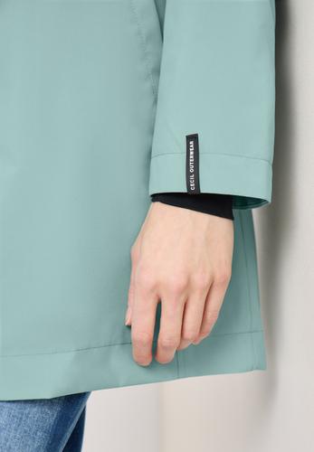 Mantel mit Kapuze und 2-Wege-Zipper S - Mint Sea Green