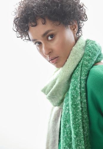 Schal mit Farbverlauf A - Vibrant Green