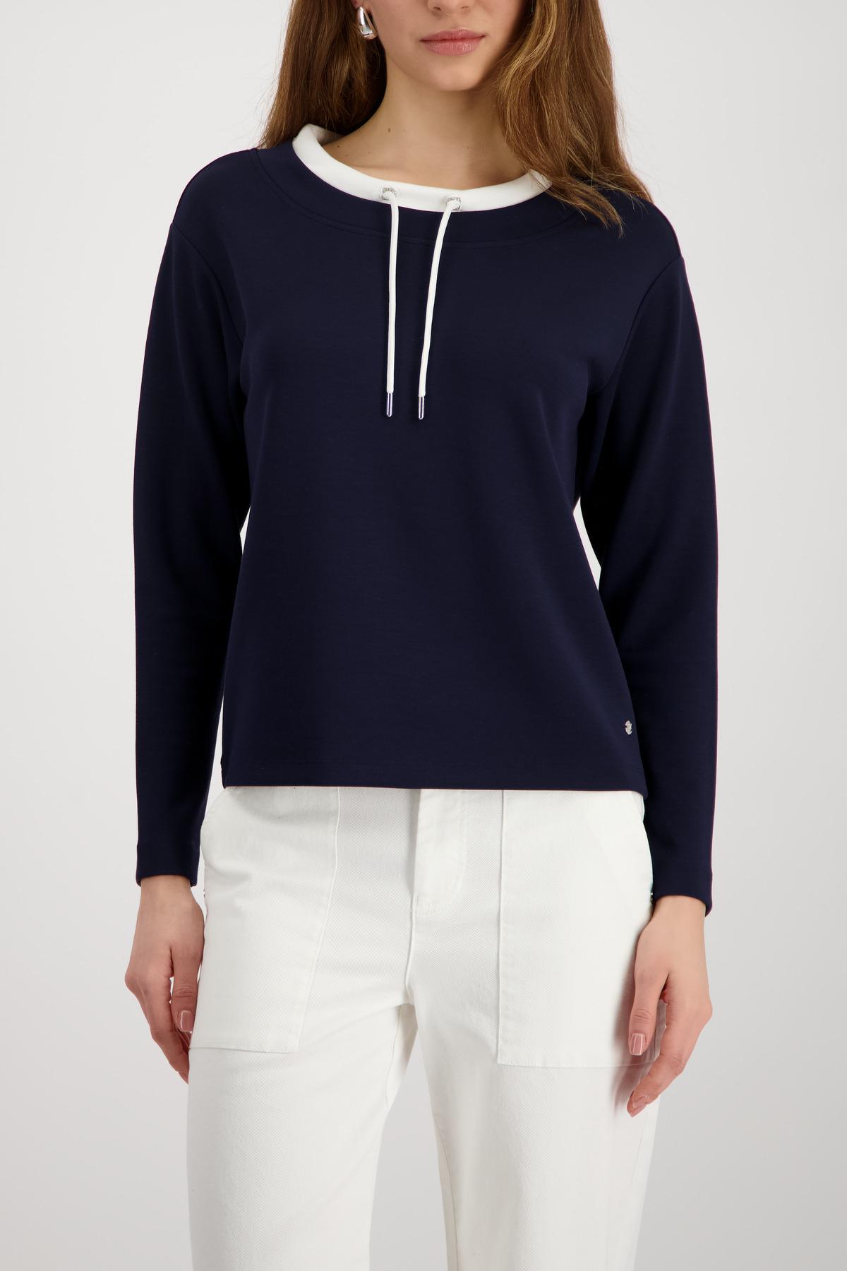 Sweatshirt mit Schmuckdetail 40 - Marine