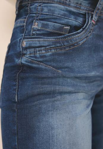 Casual Fit Jeansshorts 29 - Mid Blue Used Wash
