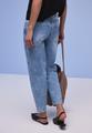Barrel Leg Jeans 27/28 - Light Blue Washed
