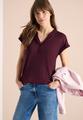Shirt mit Split Neck im Tunika-Look