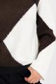 Strickpullover mit Rautenmuster 46 - Brownie