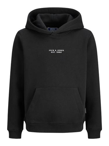 JCOPOINT EMBROIDERY SWEAT HOOD JNR 152 Locker geschnitten - Black