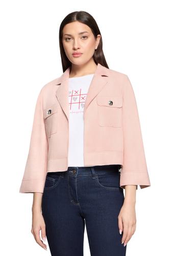 Blazer-Jacke 42 Gerade - Pink Dolphin
