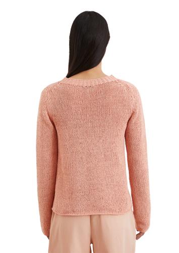 Strickpullover slim Rot L