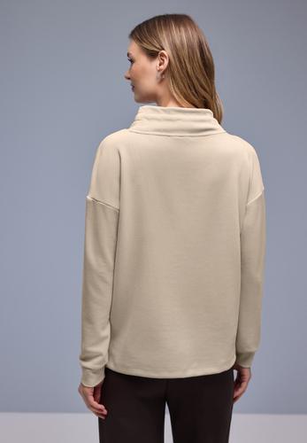 Shirt in Unifarbe 40 - Cotton Beige