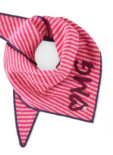 Dreieckstuch "OMG" - Pink / 85/85X135CM