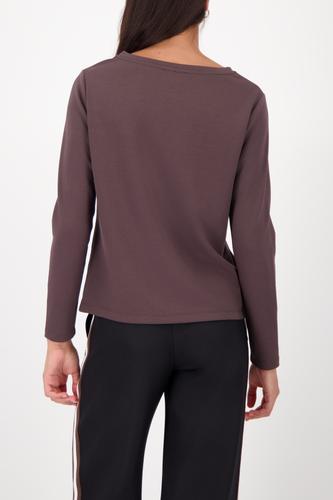 Langarmshirt mit Strassakzenten 36 - Brownie
