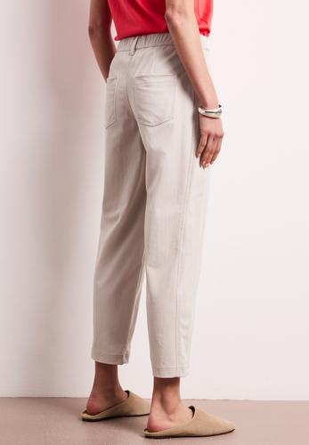 High Waist Barrel Leg Hose im Casual Fit 44/28 - Clay Sand