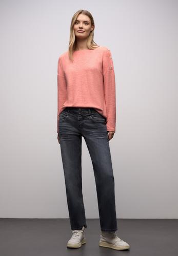 Softes Shirt mit Knöpfen 44 - Striking Coral Mel.