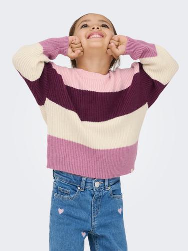 KMGSANDY L/S STRIPE PULLOVER KNT NOOS