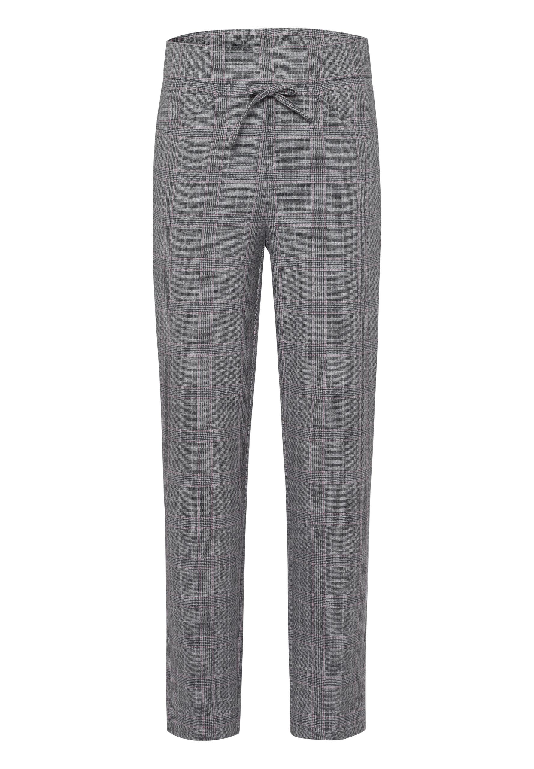 Hose CASUAL in modischem Glencheck 48 - Ecru/anthrazit