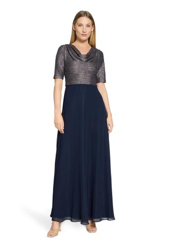 Abendkleid 42 Ausgestellt - Patch Dark Blue/Dark Blue