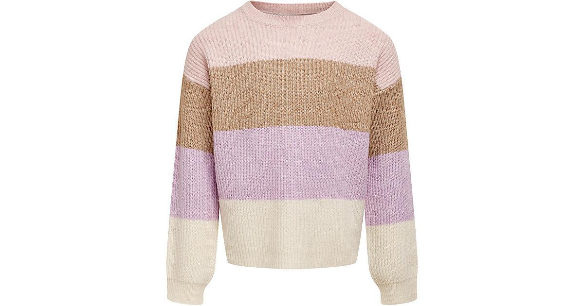 KOGSANDY L/S STRIPE PULLOVER KNT NOOS 158/164 Normal geschnitten - Sepia Rose