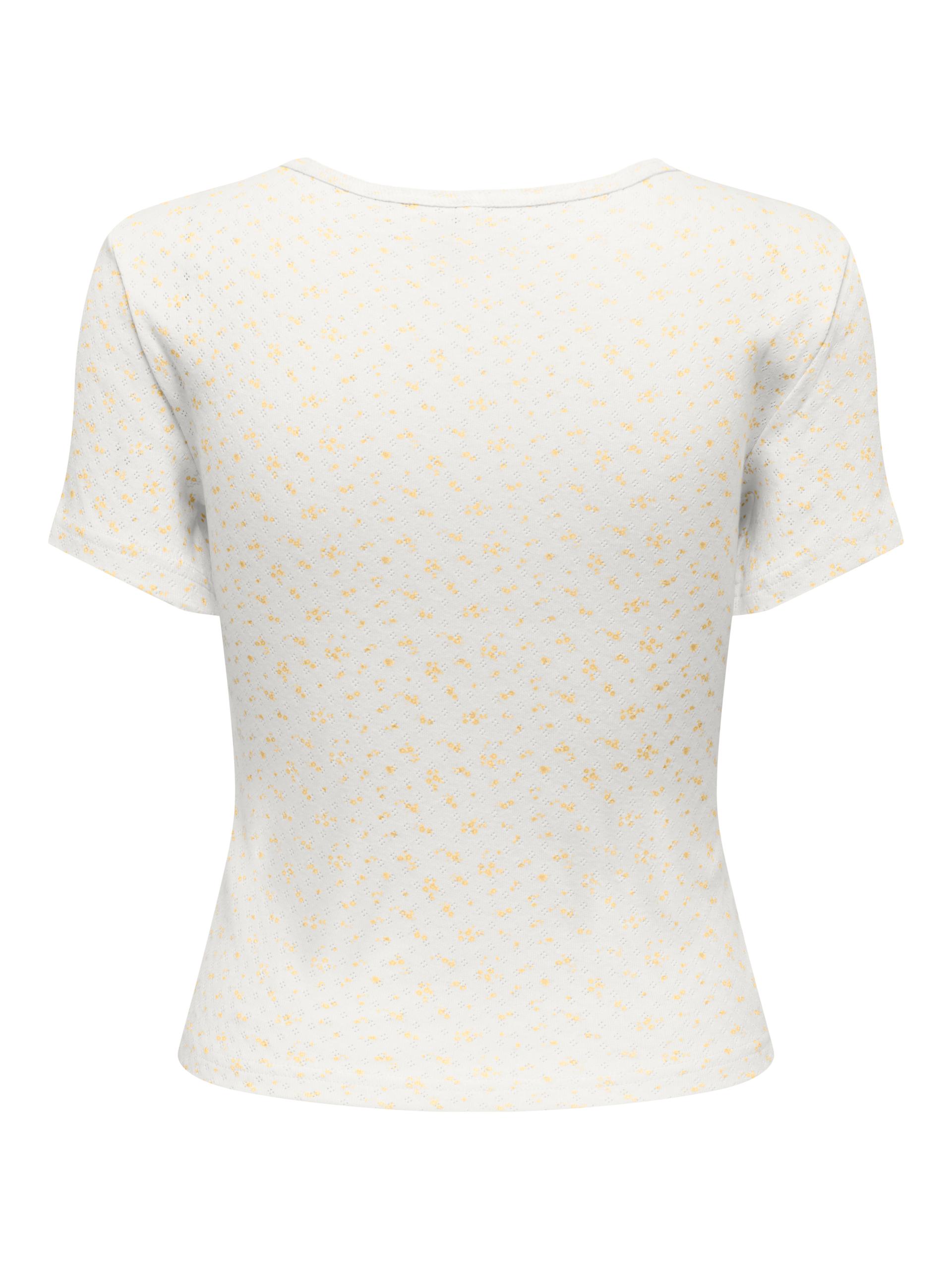 ONLMADISON S/S O-NECK BABY TEE JRS XS Normal geschnitten - Cloud Dancer