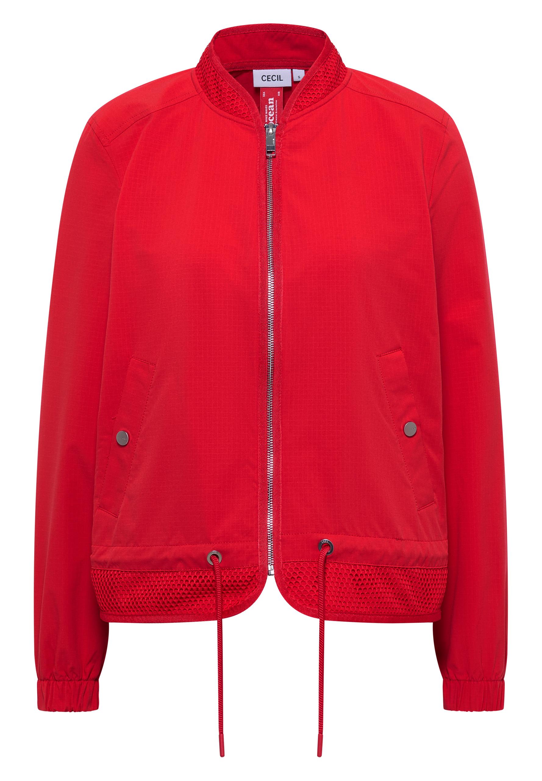Blouson mit Tunnelzug und Mesh-Details XXL - Glazed Apple Red