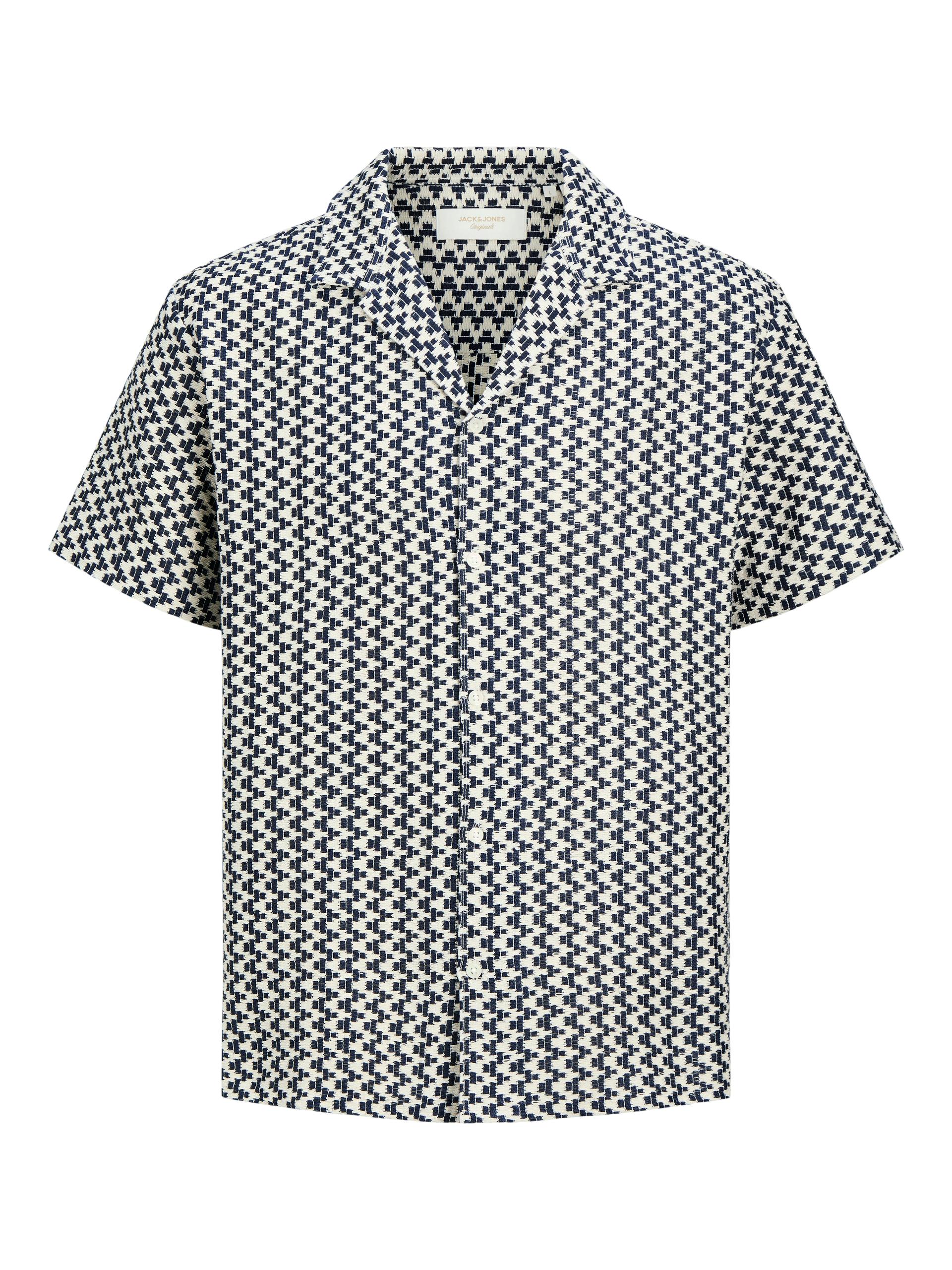 JORMONTAUK CROCHET SHIRT SS SA26 LN L Locker geschnitten - Sky Captain