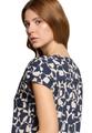 Blusenshirt M Lässig - Dark Blue/Nature