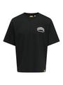 ONSPEANUTS BACK LIFE OVZ SS LIC TEE L Locker geschnitten - Jet Black