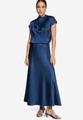 Satinrock Maxi mit Gummibund