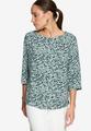 Blusenshirt mit Blumenmuster 36 - Dark Green/blue