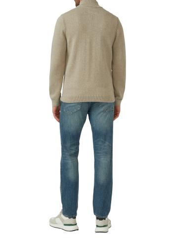 Strickjacke XL Regular Fit - Beige