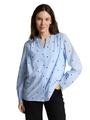 Bluse mit Herz-Stickerei 40 Regular Fit - Blue Heart Design