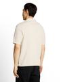 Strickpullover mit Polokragen L Regular Fit - Gardenia White